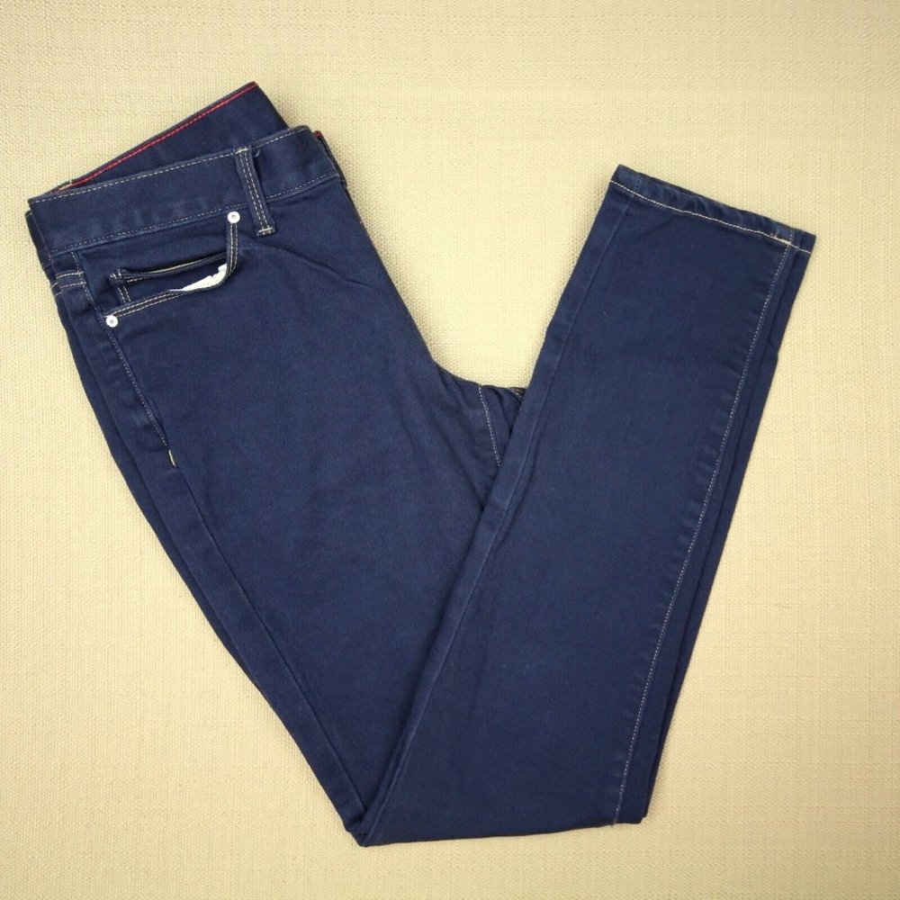 Sperry Top Sider 5 Pocket Skinny Jeans Women's Size 2 Low Rise Dark Wash Denim